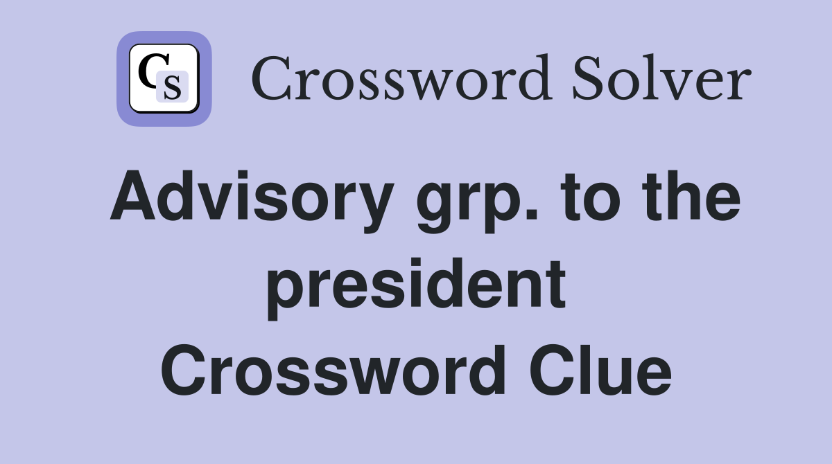 Pd advisory crossword clue